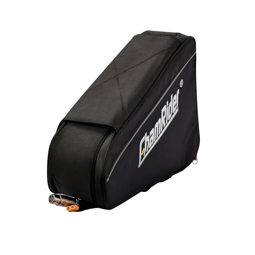 ChamRider Long-Lasting Small Triangle E-Bike Battery | Samsung 21700 Cells | 48V / 52V | High Capacity | 2000W–3000W | Super Powerful | Bafang Compatible