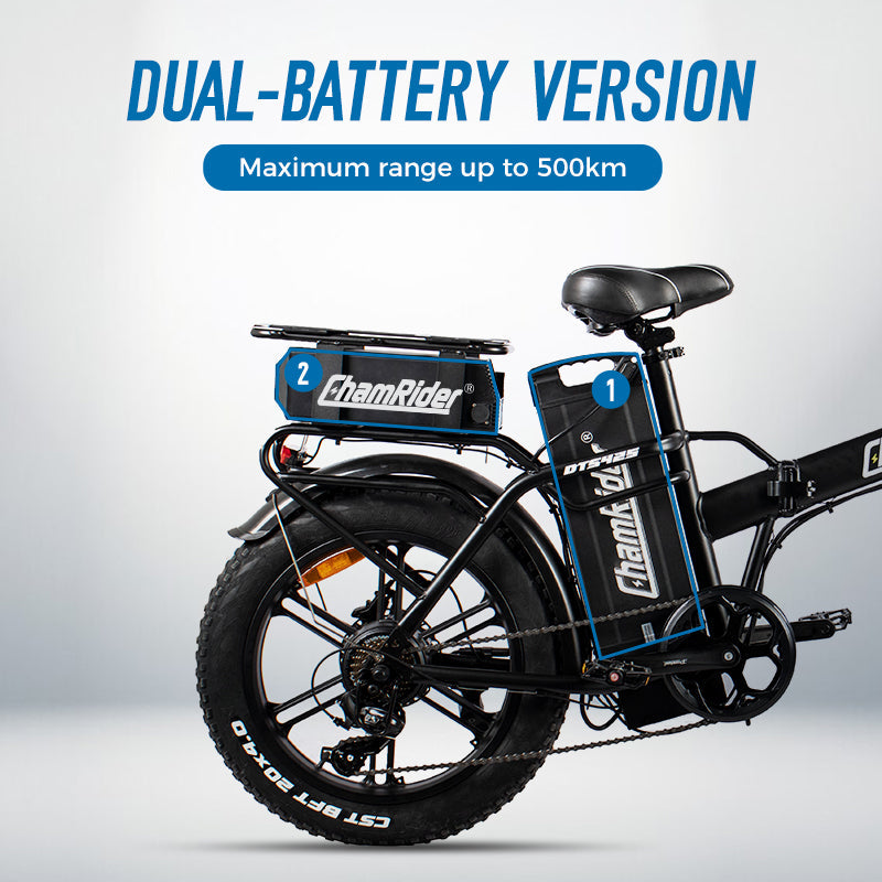 ChamRider DTS425 Ebike – 48V 25Ah Battery, 125KM Range, 750W Motor – Best Value Choice for European Food Delivery Riders