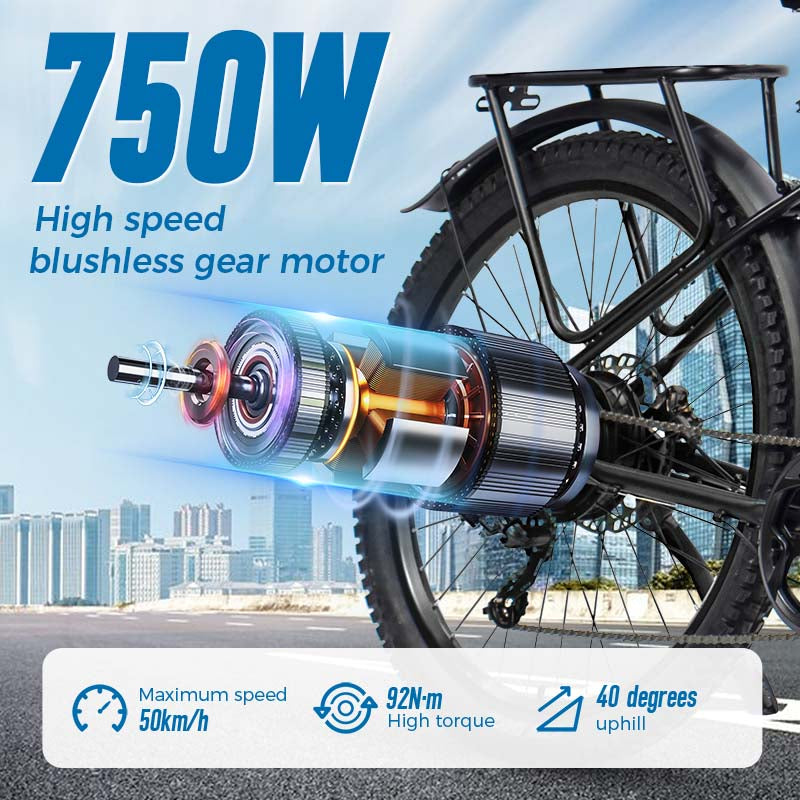 ChamRider DM427 Ebike – 27.5" 48V 27Ah Battery, 60-90KM Range, 750W Motor – Ideal Lightweight Commuter & Delivery E-MTB