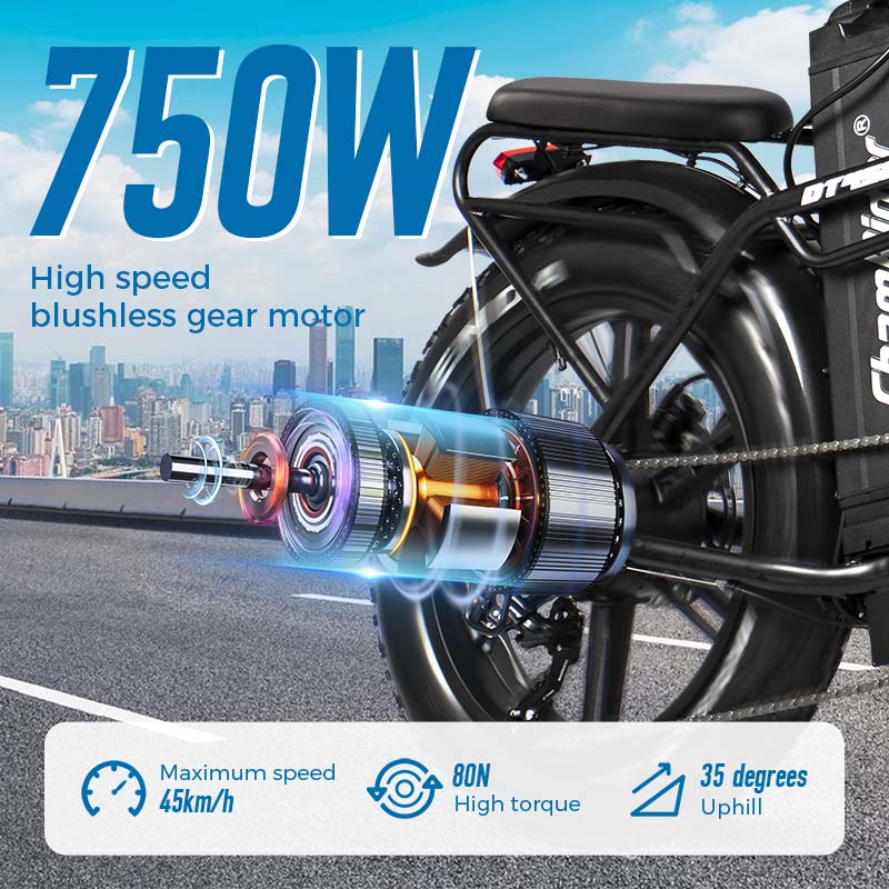 ChamRider DT450 Ebike – 48V 50Ah Monster Battery, 250KM Range, 750W Motor – Ultimate Choice for European Delivery Experts como este