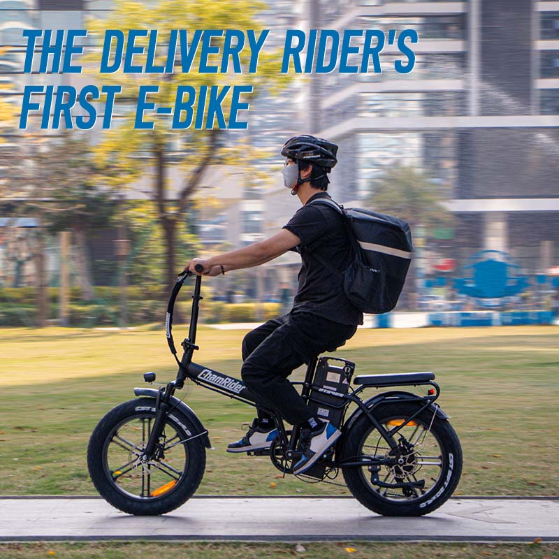 ChamRider DTS425 Ebike – 48V 25Ah Battery, 125KM Range, 750W Motor – Best Value Choice for European Food Delivery Riders