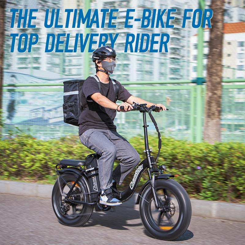 ChamRider DT450 Ebike – 48V 50Ah Monster Battery, 250KM Range, 750W Motor – Ultimate Choice for European Delivery Experts como este