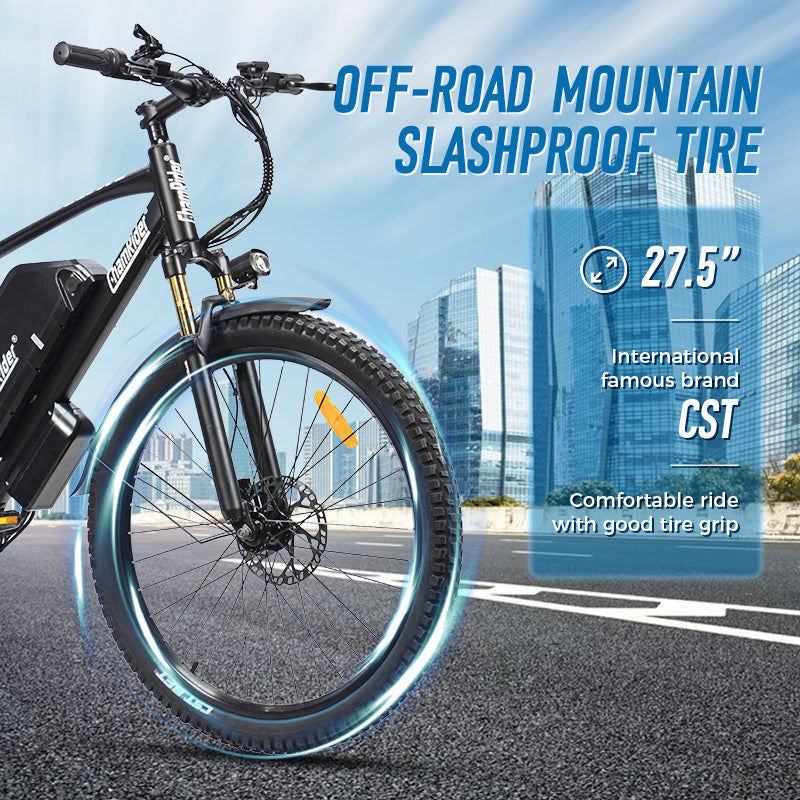ChamRider DM427 Ebike – 27.5" 48V 27Ah Battery, 60-90KM Range, 750W Motor – Ideal Lightweight Commuter & Delivery E-MTB