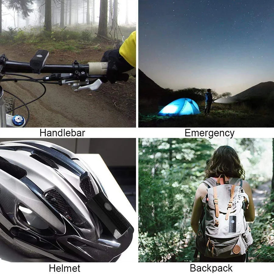 E-Bike Light Set – USB Powered, Easy Installation, 3 Modes