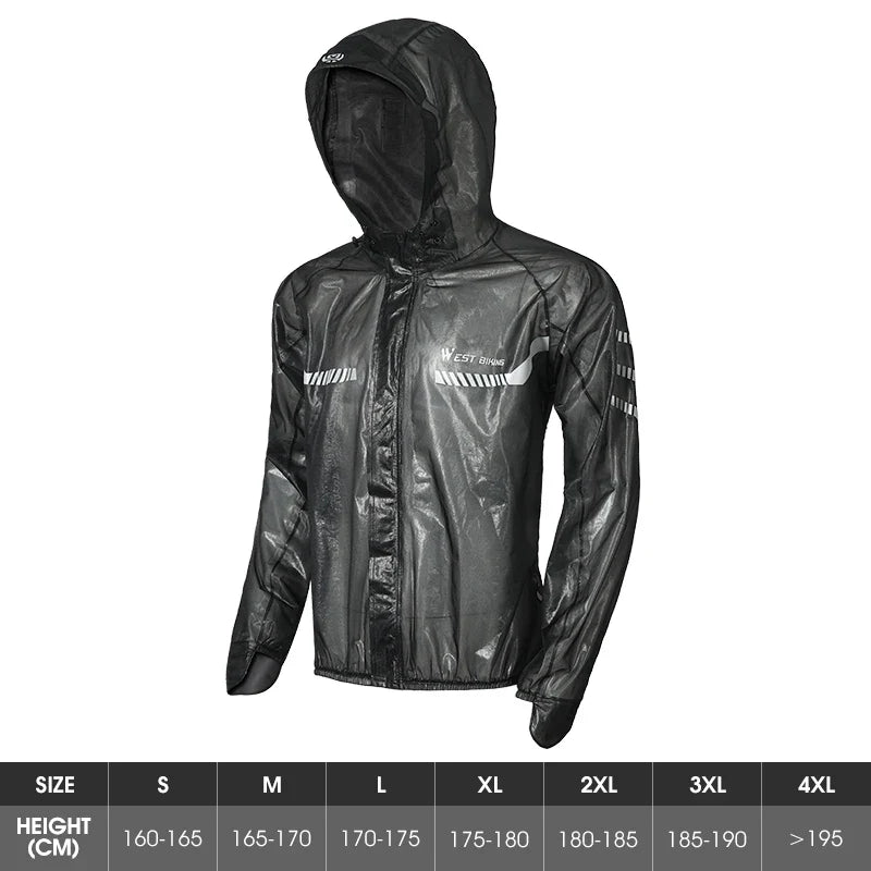 Reflective Cycling Raincoat & Pants – Windproof for E-Bikes