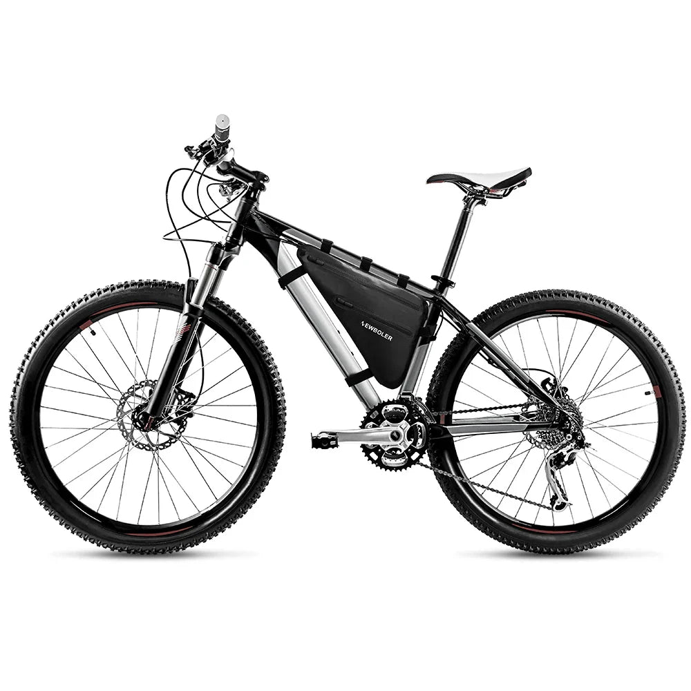 NEWBOLER Waterproof Triangle Bike Frame Bag – Rainproof, Large Capacity Pouch for MTB & Road Bikes