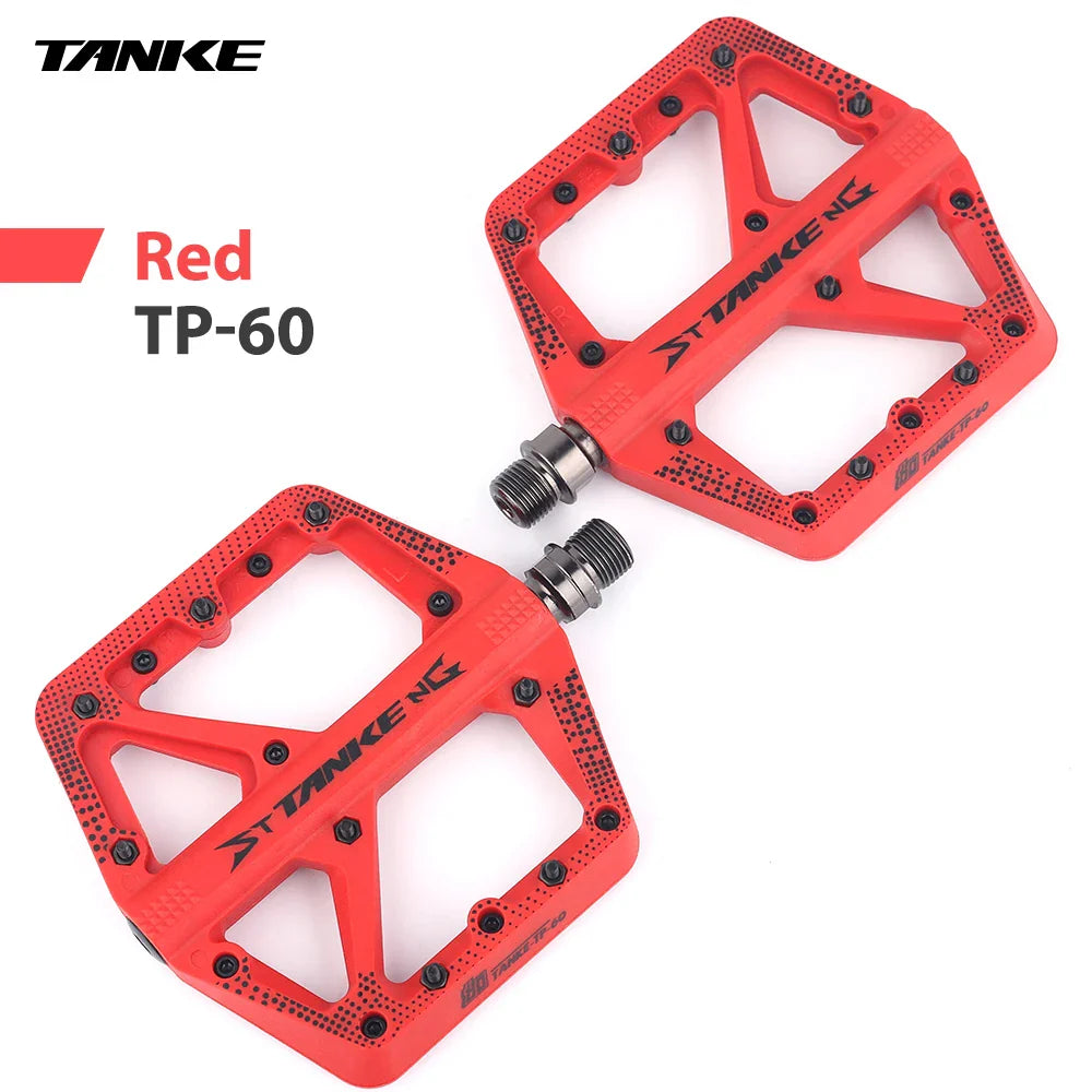 Wide Nylon Pedals – Anti-Slip Platform for E-Bike & MTB