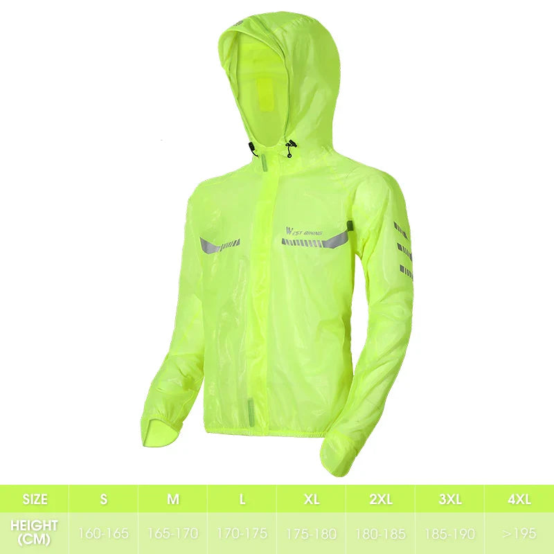Reflective Cycling Raincoat & Pants – Windproof for E-Bikes