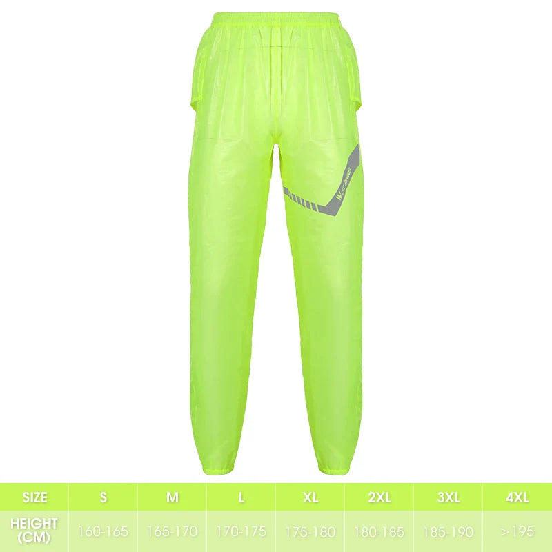 Reflective Cycling Raincoat & Pants – Windproof for E-Bikes