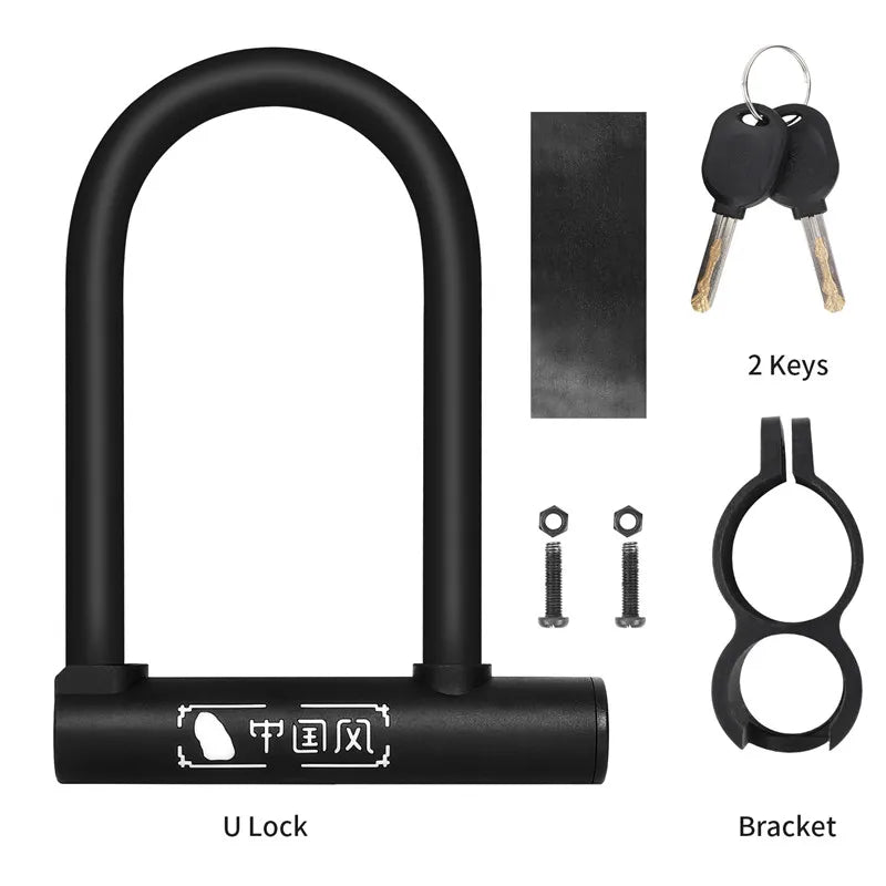 Heavy-Duty Bike U-Lock – WEST BIKING, Anti-Theft & Durable