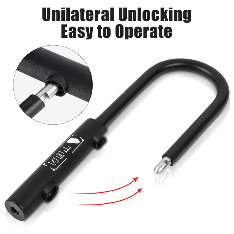 Heavy-Duty Bike U-Lock – WEST BIKING, Anti-Theft & Durable