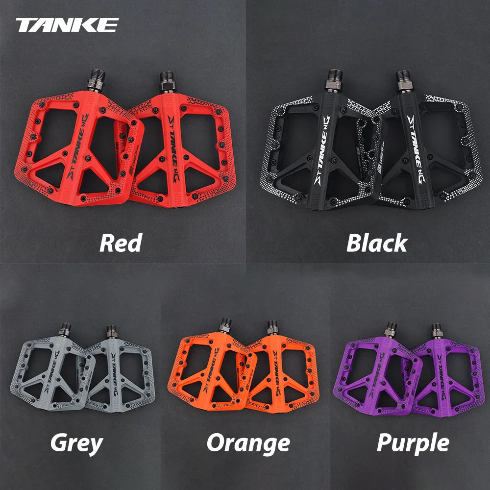 Wide Nylon Pedals – Anti-Slip Platform for E-Bike & MTB