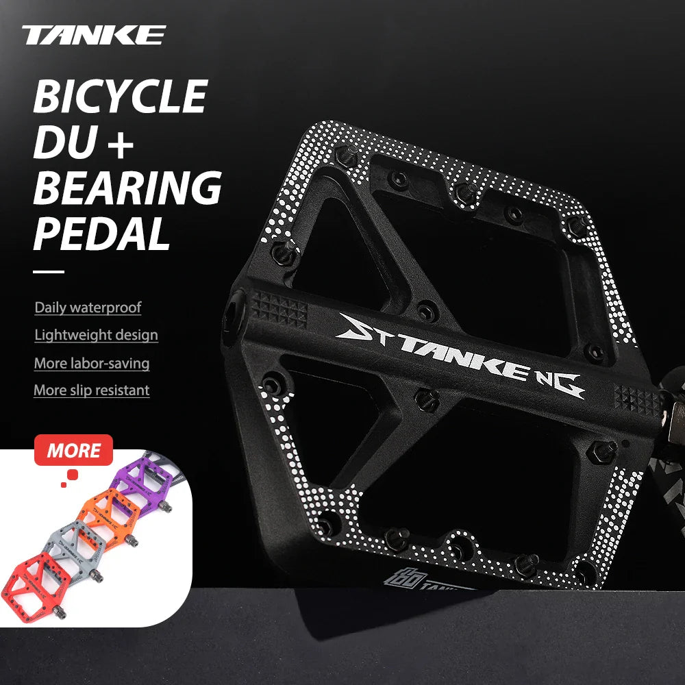 Wide Nylon Pedals – Anti-Slip Platform for E-Bike & MTB