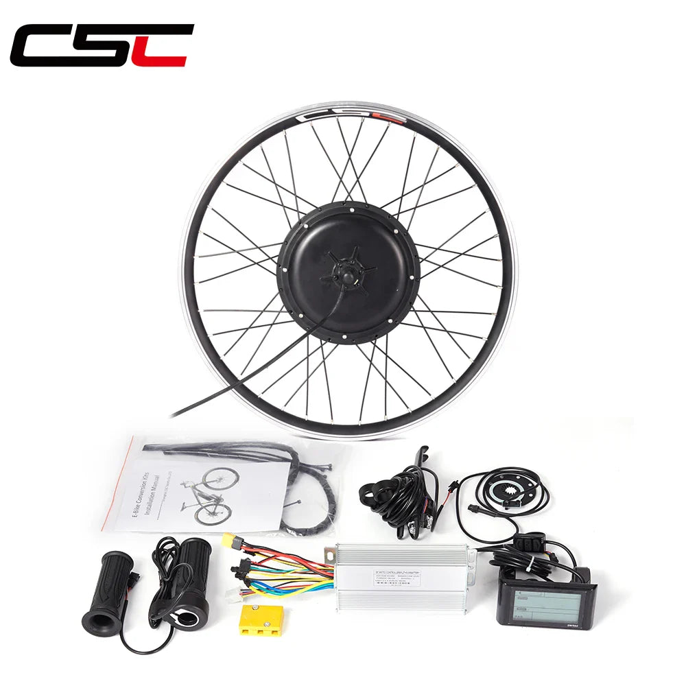 27.5" 48V 1500W Front/Rear Hub Motor Kit – CSC Rim – Cassette Compatible – E-Bike Conversion Kit