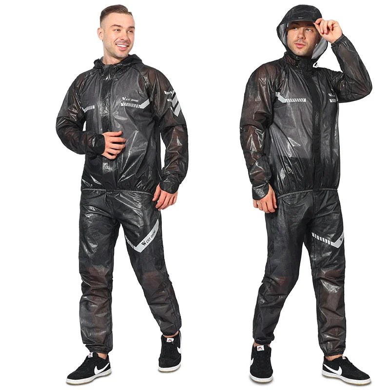 Reflective Cycling Raincoat & Pants – Windproof for E-Bikes