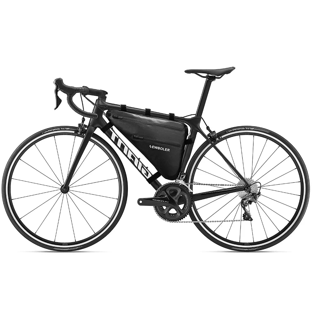 NEWBOLER Waterproof Triangle Bike Frame Bag – Rainproof, Large Capacity Pouch for MTB & Road Bikes