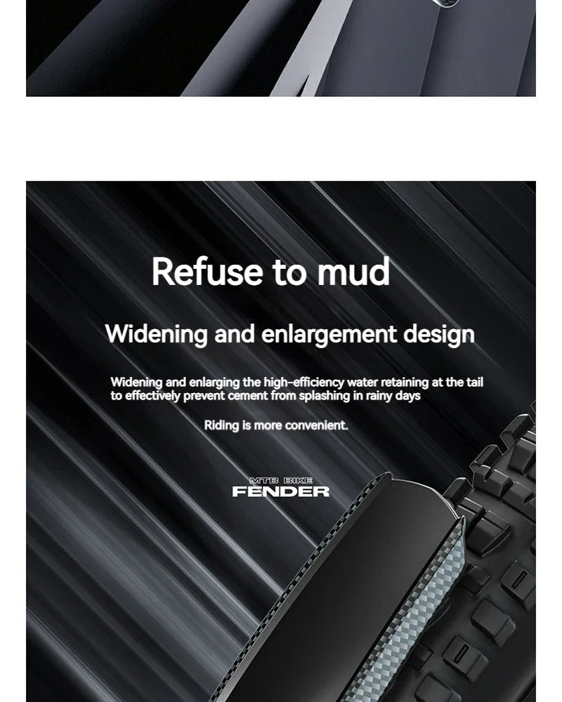 Carbon Fiber Bike Fenders – Front & Rear Mudguards