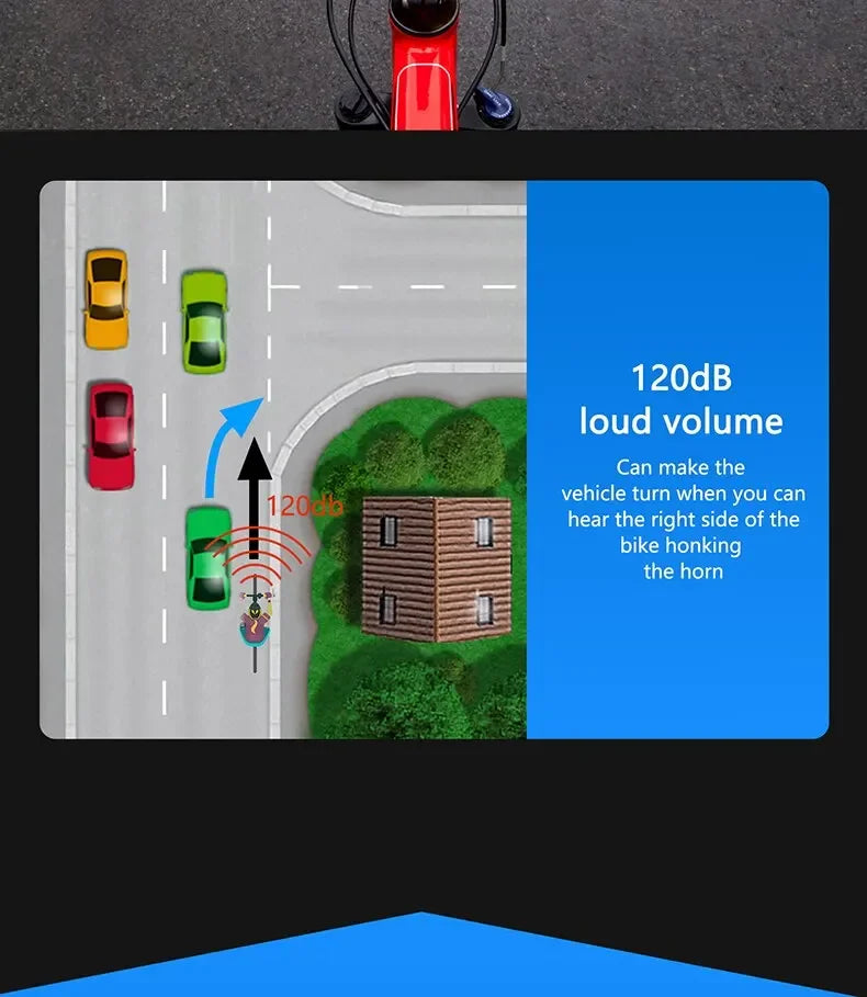Loud Electronic Horn for E-Bikes – 120dB, Waterproof