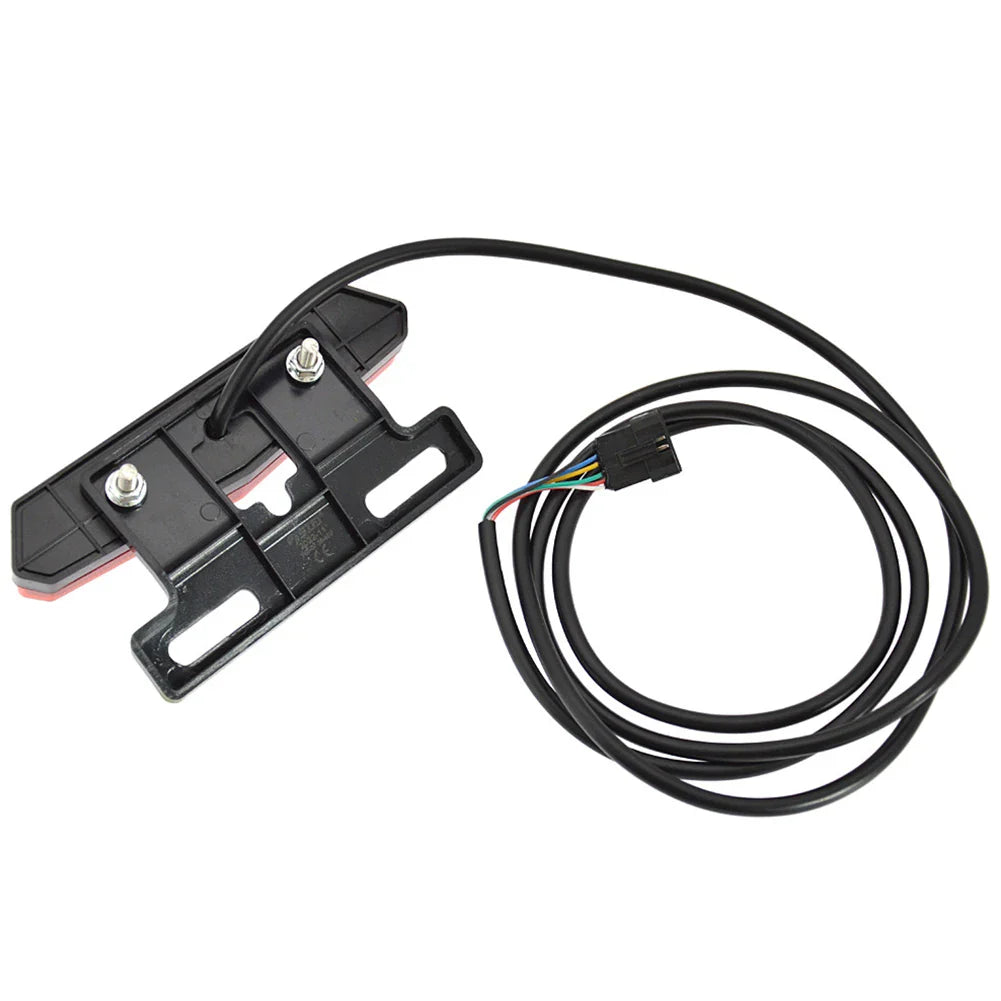 E-Bike Front and Rear Light Set – 24V/36V/48V Headlight with Horn, Tail Light with Turn Signals, Rack Mount, Switch Control, Easy Installation