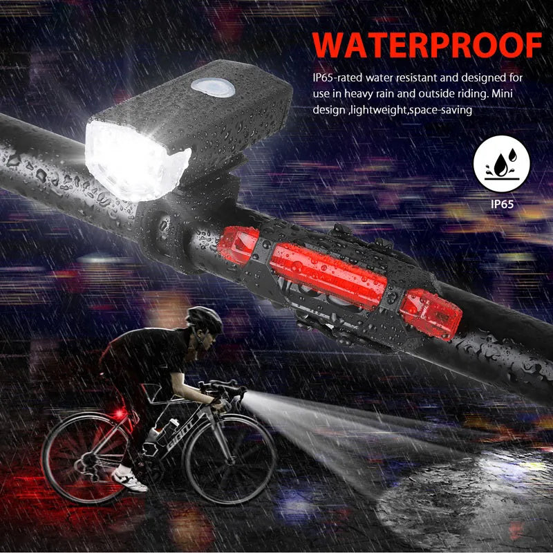 E-Bike Light Set – USB Powered, Easy Installation, 3 Modes