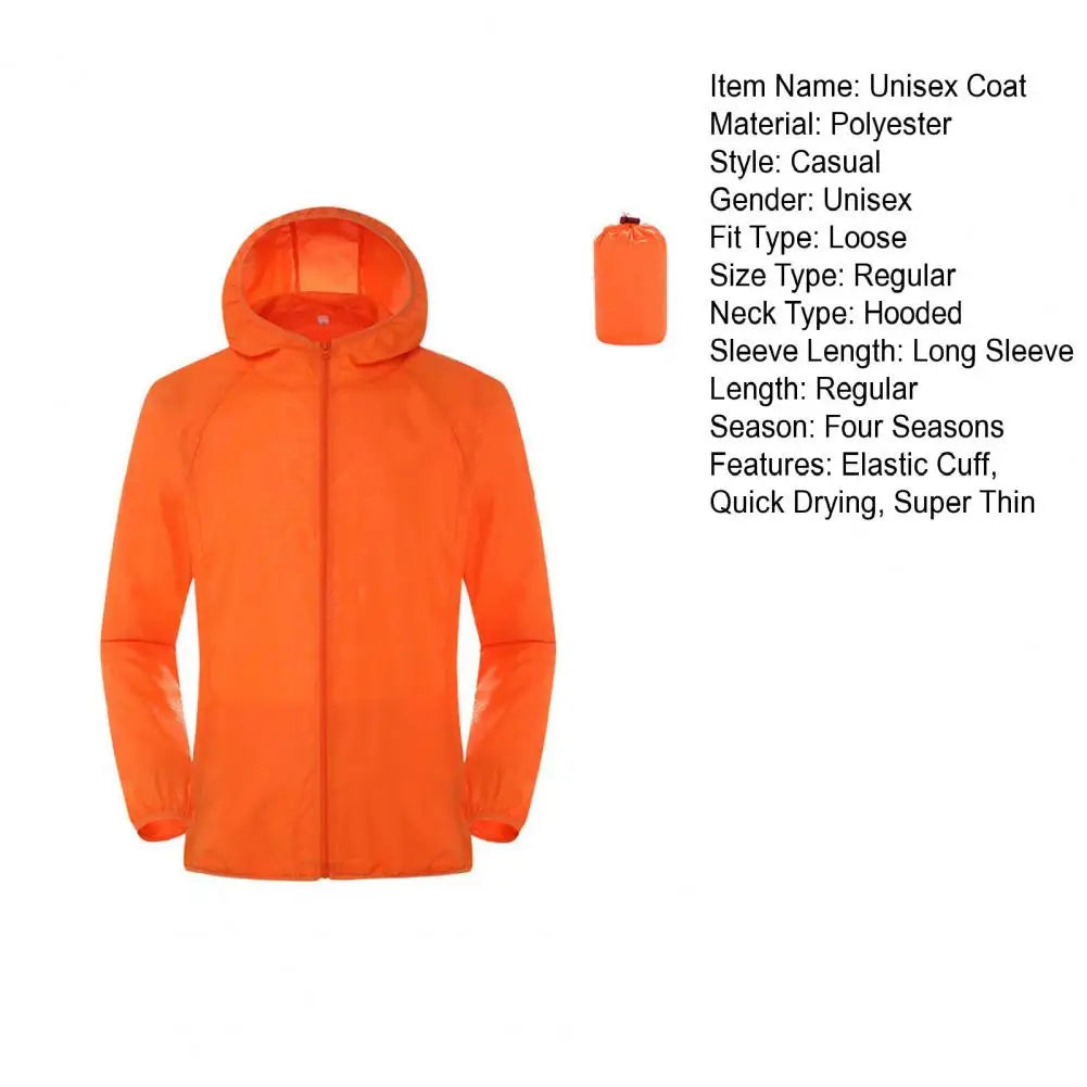 Portable Windbreaker Jacket – Sun and Rain Protection for E-Bike Riders