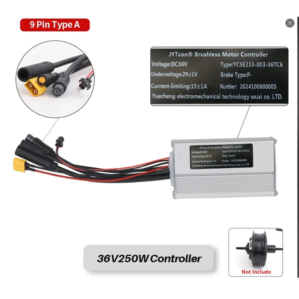 Controller For Bafang Hub Front Rear Motor BF-UART Display 36V 48V 500W/750W Electric Bicycle Conversion Accessories Parts