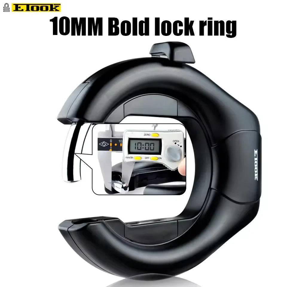 Anti-Theft U-Lock – Hardened Steel, Portable & Secure