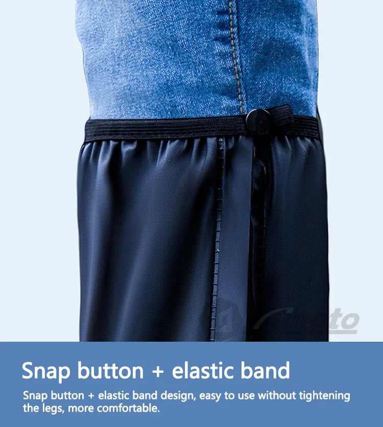 Waterproof Rain Shoe Covers with Reflectors – High Top for E-Bike Riders