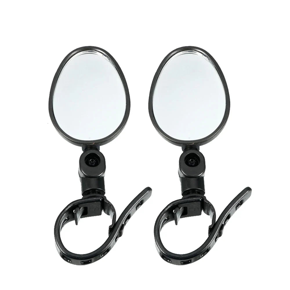 Universal Bike Rearview Mirrors – 2PCS, Rotatable 360°