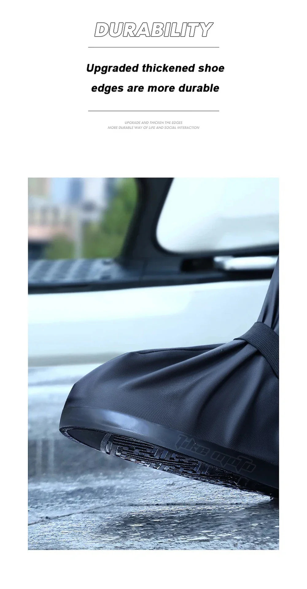 Reflective Waterproof Rain Boots – Non-Slip for E-Bike Cyclists