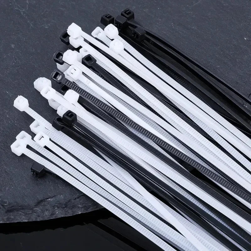 Self-Tightening Plastic Clamps – Adjustable Cable Organizer Kit