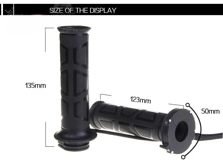 Heated Grips for E-Bikes – 22mm, Adjustable Temperature
