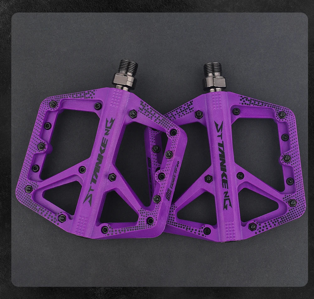 Wide Nylon Pedals – Anti-Slip Platform for E-Bike & MTB