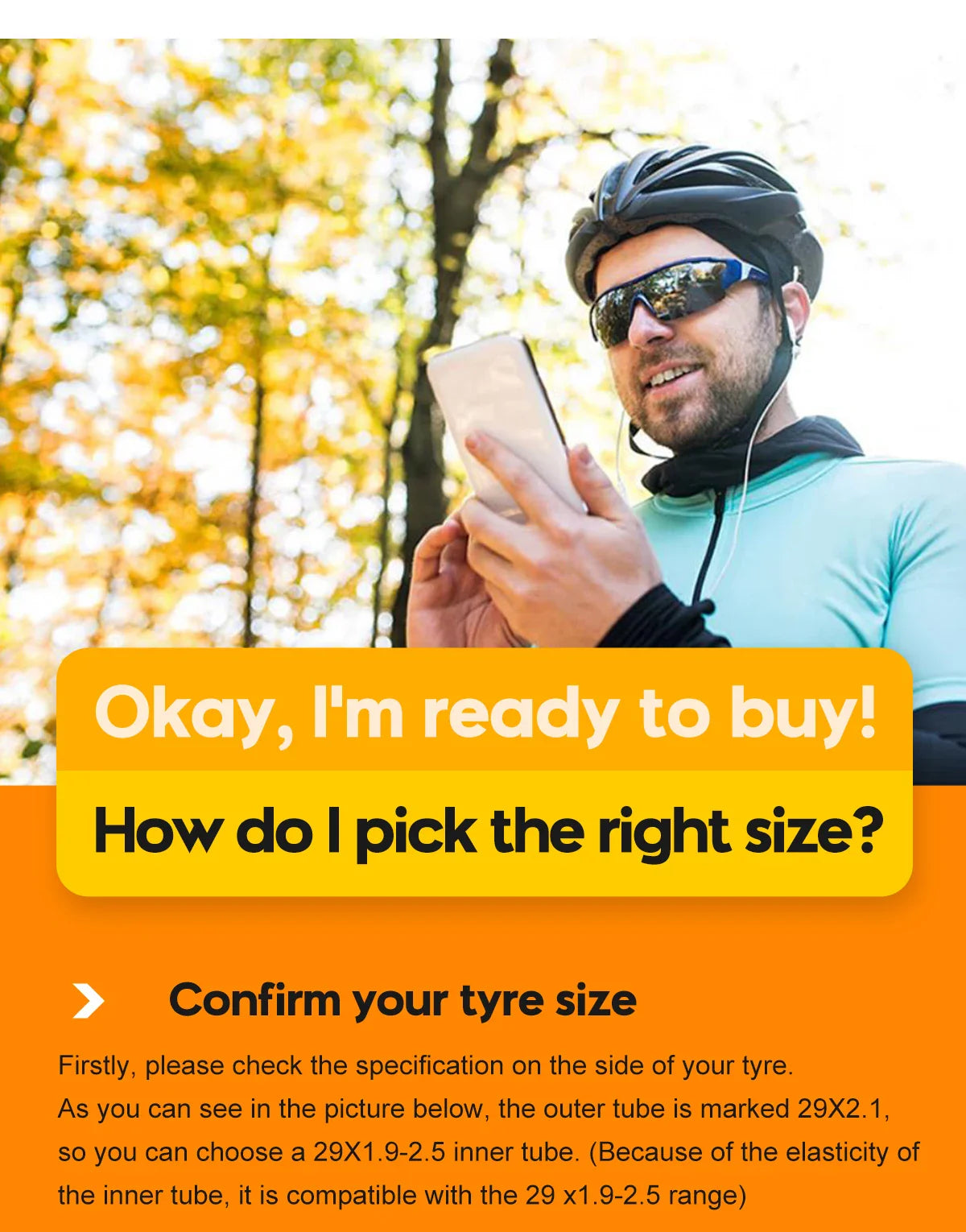 CYCLAMI Ultralight MTB Inner Tube – TPU Bicycle Tire, 26"/27.5"/29" with 45mm Metal Presta Valve, Anti-Oxidation