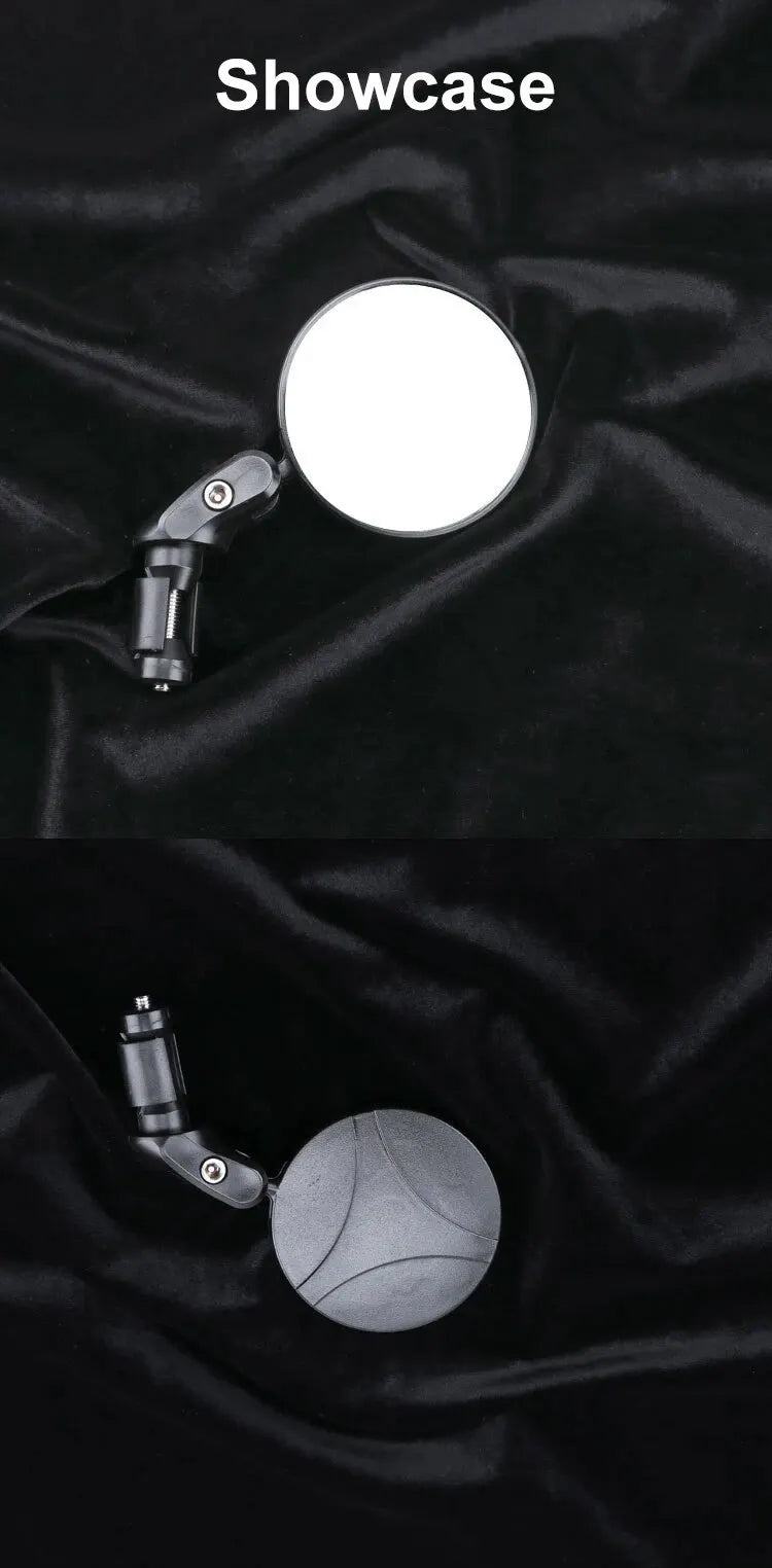 Set of 2 Adjustable Bike Rearview Mirrors – Wide Angle, 360° Rotation