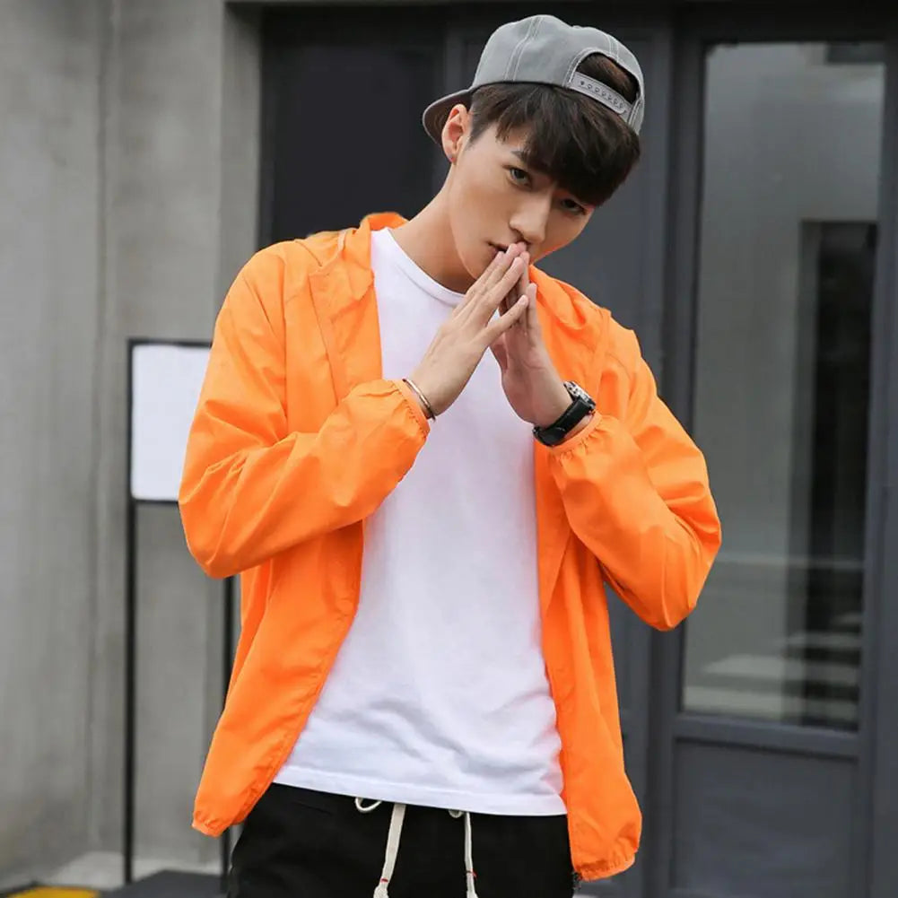 Portable Windbreaker Jacket – Sun and Rain Protection for E-Bike Riders