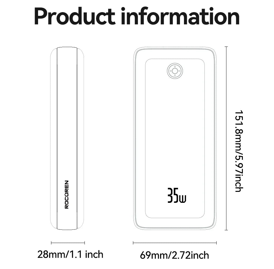 Portable Power Bank QC PD 3.0 – For Electric Bike & Mobile Use