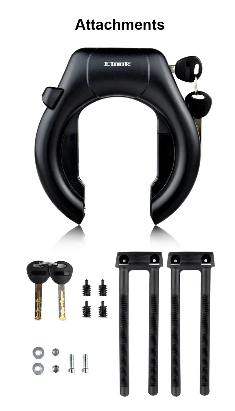 Anti-Theft U-Lock – Hardened Steel, Portable & Secure