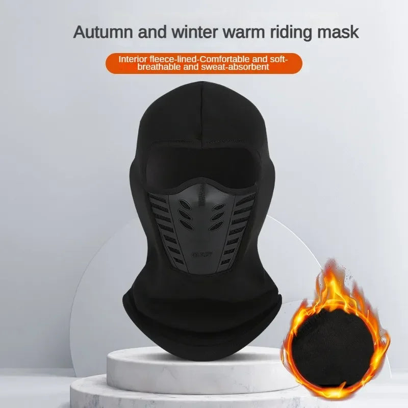 Winter Full Face Mask – Thermal & Windproof for E-Bike Riders