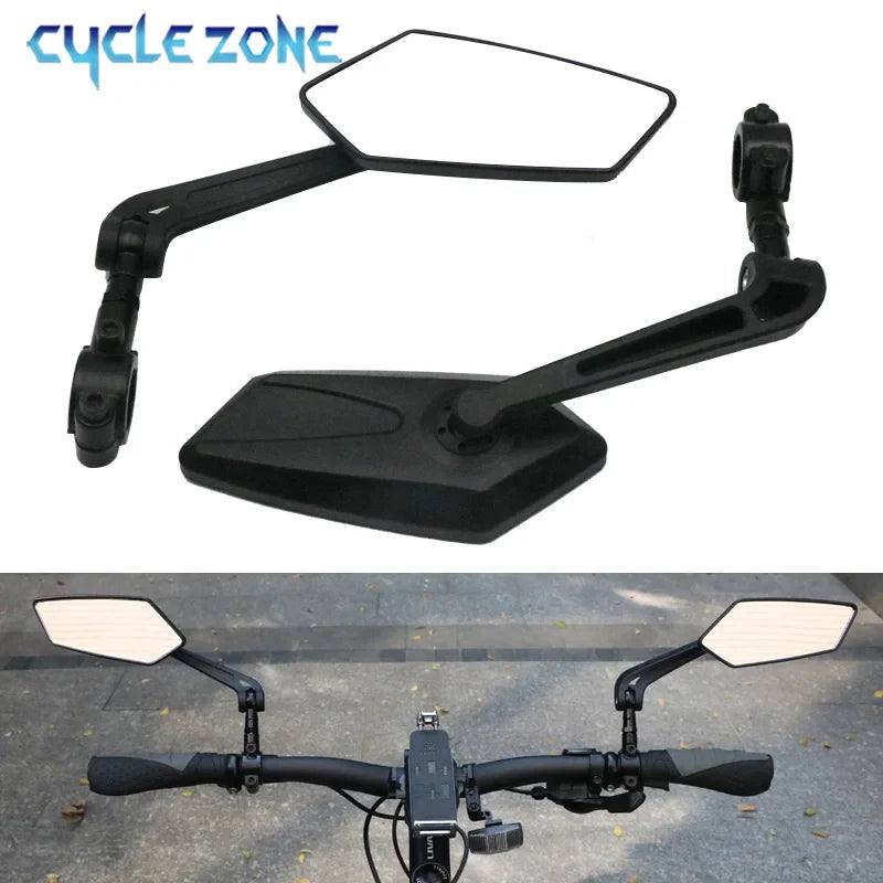 Adjustable Bike Rearview Mirror – 360°, Wide-Angle View