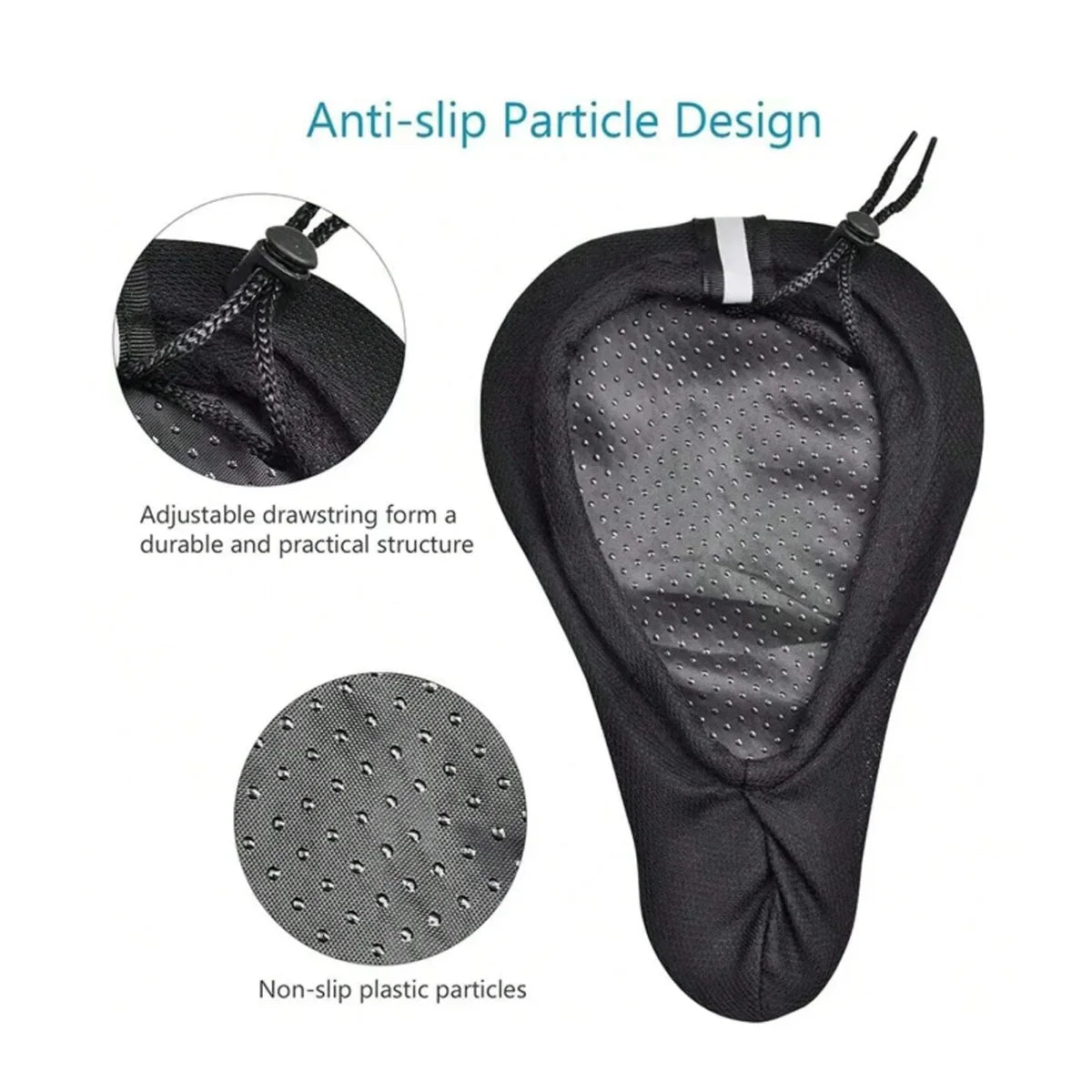 3D Gel Bike Seat Cover – Extra Thick & Breathable