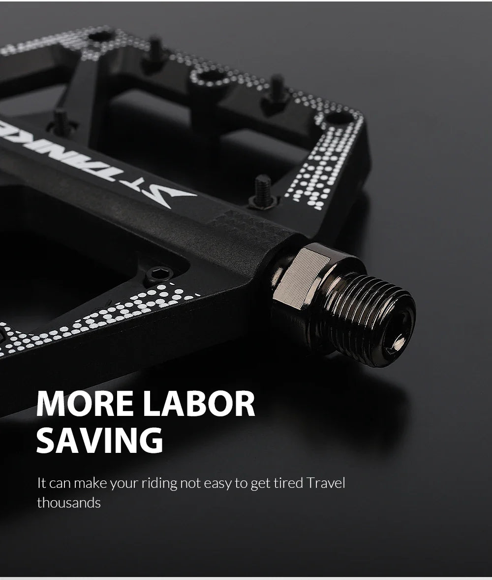 Wide Nylon Pedals – Anti-Slip Platform for E-Bike & MTB