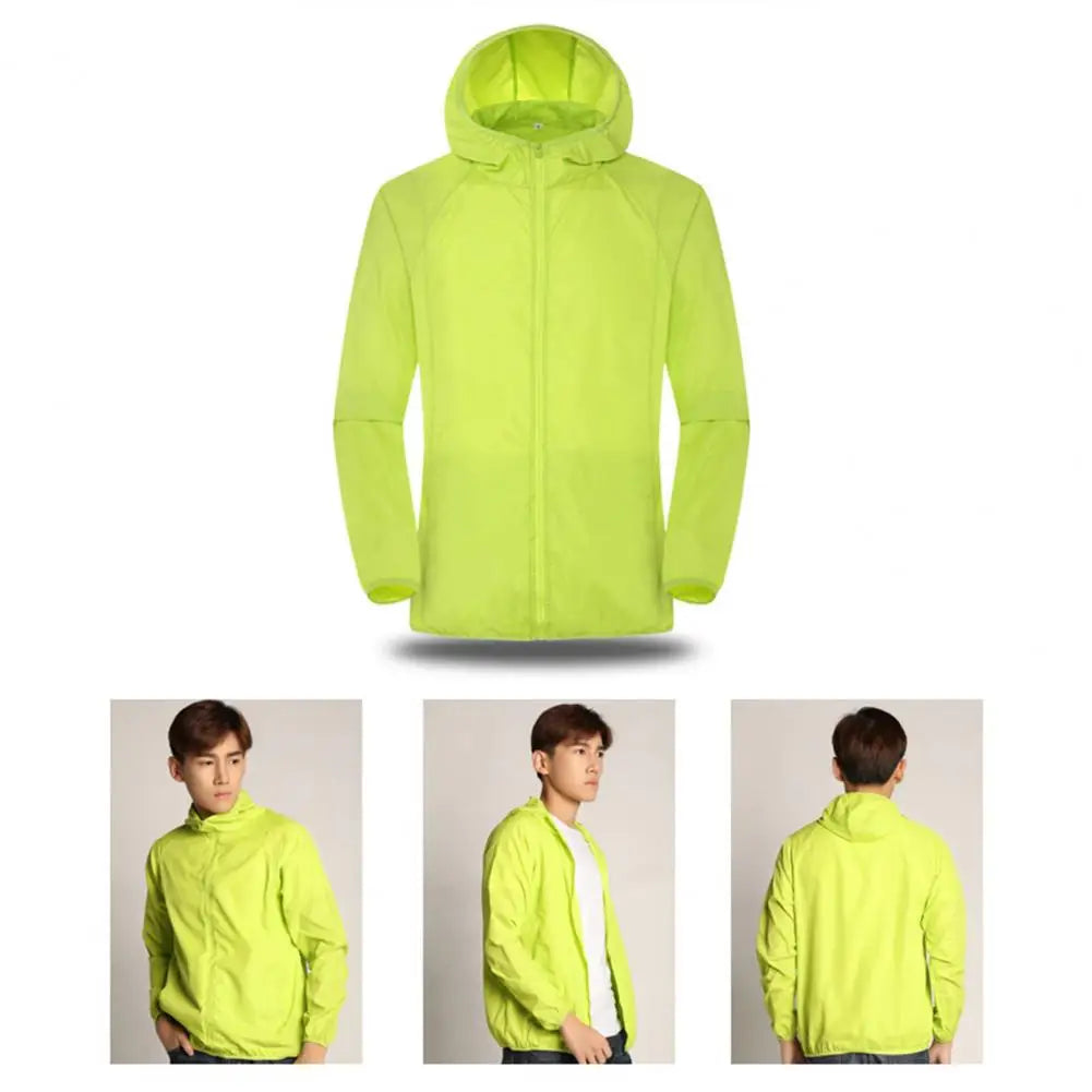 Portable Windbreaker Jacket – Sun and Rain Protection for E-Bike Riders