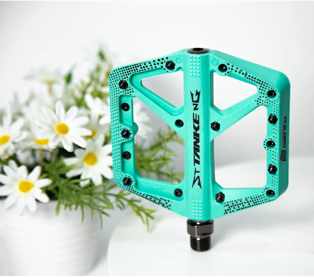 Wide Nylon Pedals – Anti-Slip Platform for E-Bike & MTB