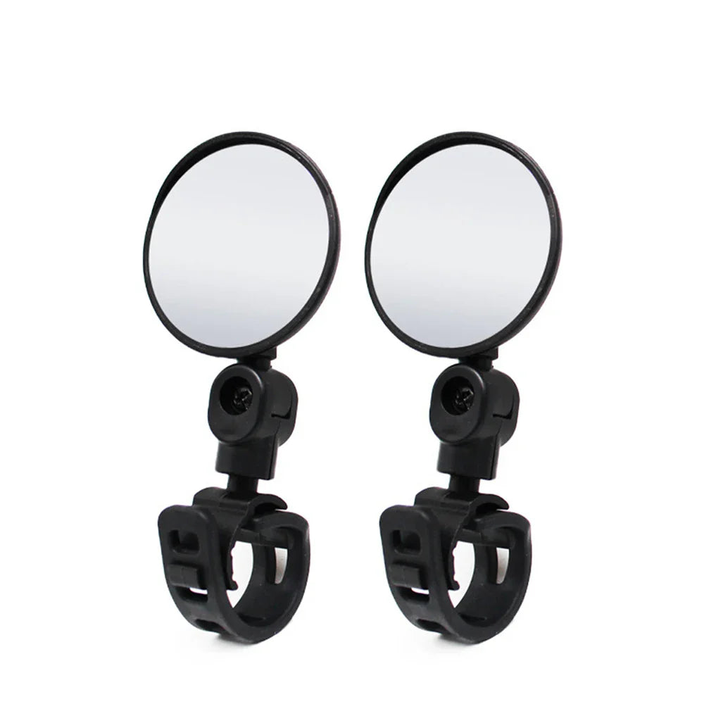 Universal Bike Rearview Mirrors – 2PCS, Rotatable 360°