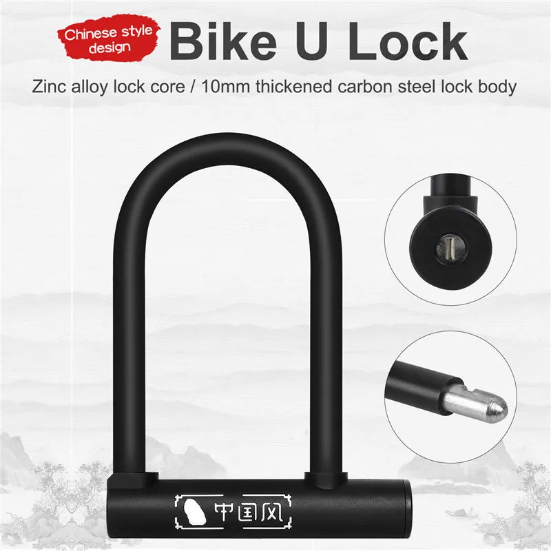 Heavy-Duty Bike U-Lock – WEST BIKING, Anti-Theft & Durable