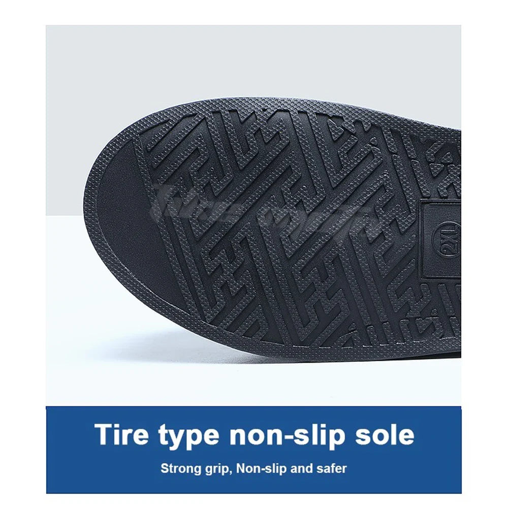 Reflective Waterproof Rain Boots – Non-Slip for E-Bike Cyclists