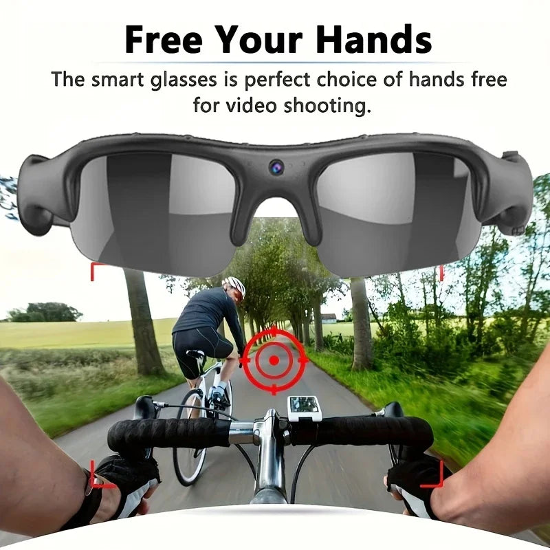 WiFi Camera Glasses – 1080P HD Video for E-Bike Riders