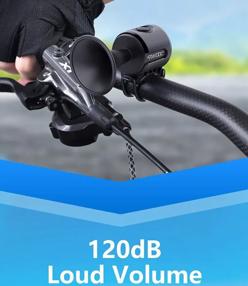 Loud Electronic Horn for E-Bikes – 120dB, Waterproof