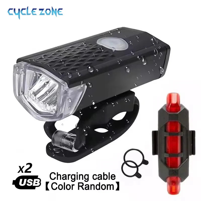 E-Bike Light Set – USB Powered, Easy Installation, 3 Modes